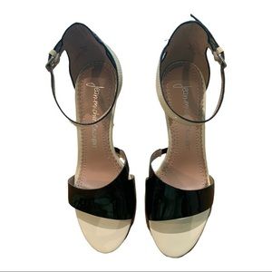Jean- Michel CAZABAT black and cream high heels